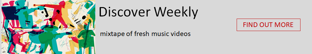 Discover Weekly mixtape of fresh music videos